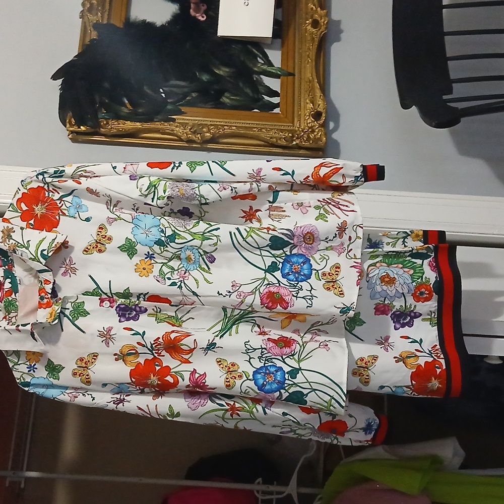 Floral Print Shirt and Pant Set
